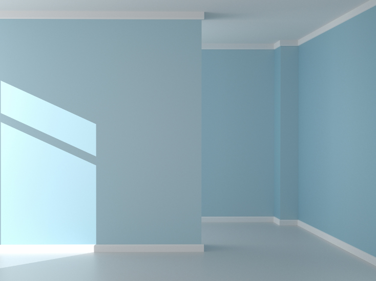 finished interior painting